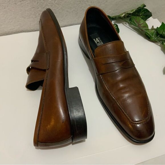 14Th & Union Mens Brown Leather Loafer Shoes Size 10.5M main image 7